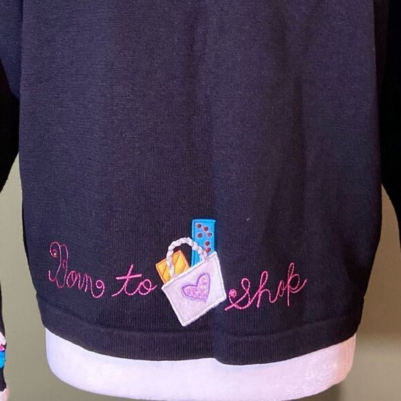 BEREK by Takako  Sakon NWOT embroidered Born to Shop Cardigan M - Picture 5 of 12